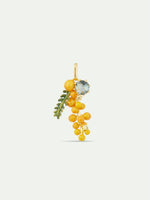 Mimosa and Faceted Glass Pendant