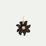 Black Lily Flower Pendant