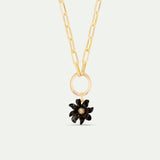 Black Lily Flower Pendant