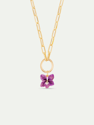 Violet Flower Pendant