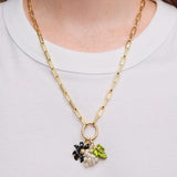Black Lily Flower Pendant