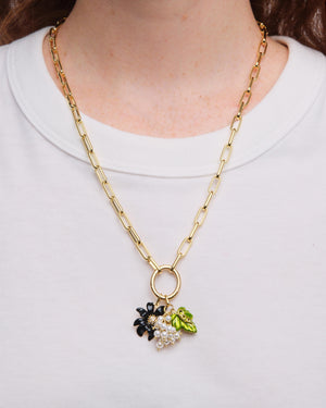 lily flower pendant Black Lily Flower Pendant