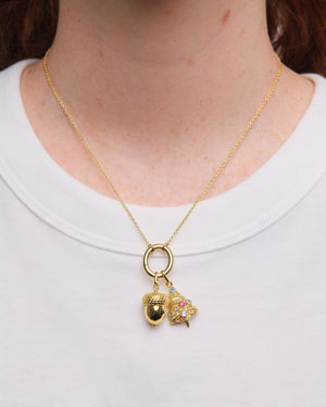 Golden Christmas Tree Pendant