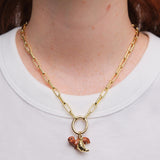 Golden Croissant Pendant