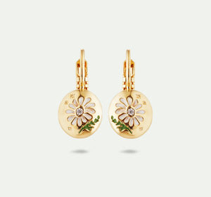 Daisy Flower Sleeper Earrings