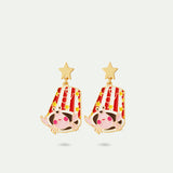 N2 Cancer Astrological Sign Post Earrings
