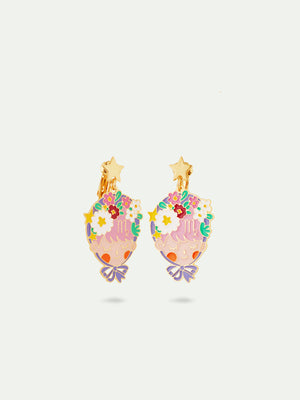N2 Virgo Astrological Sign Clip-On Earrings
