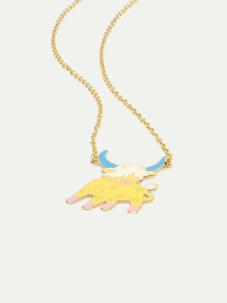 N2 Taurus Astrological Sign Pendant Necklace