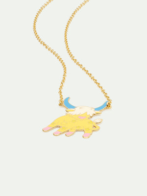 N2 Taurus Astrological Sign Pendant Necklace