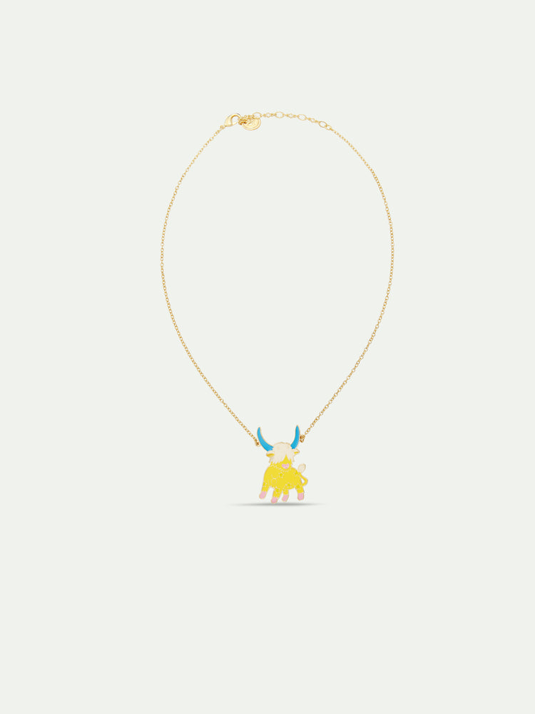 N2 Taurus Astrological Sign Pendant Necklace