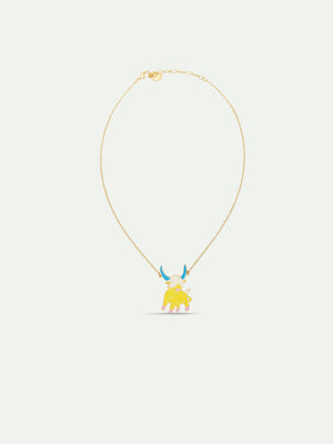 N2 Taurus Astrological Sign Pendant Necklace