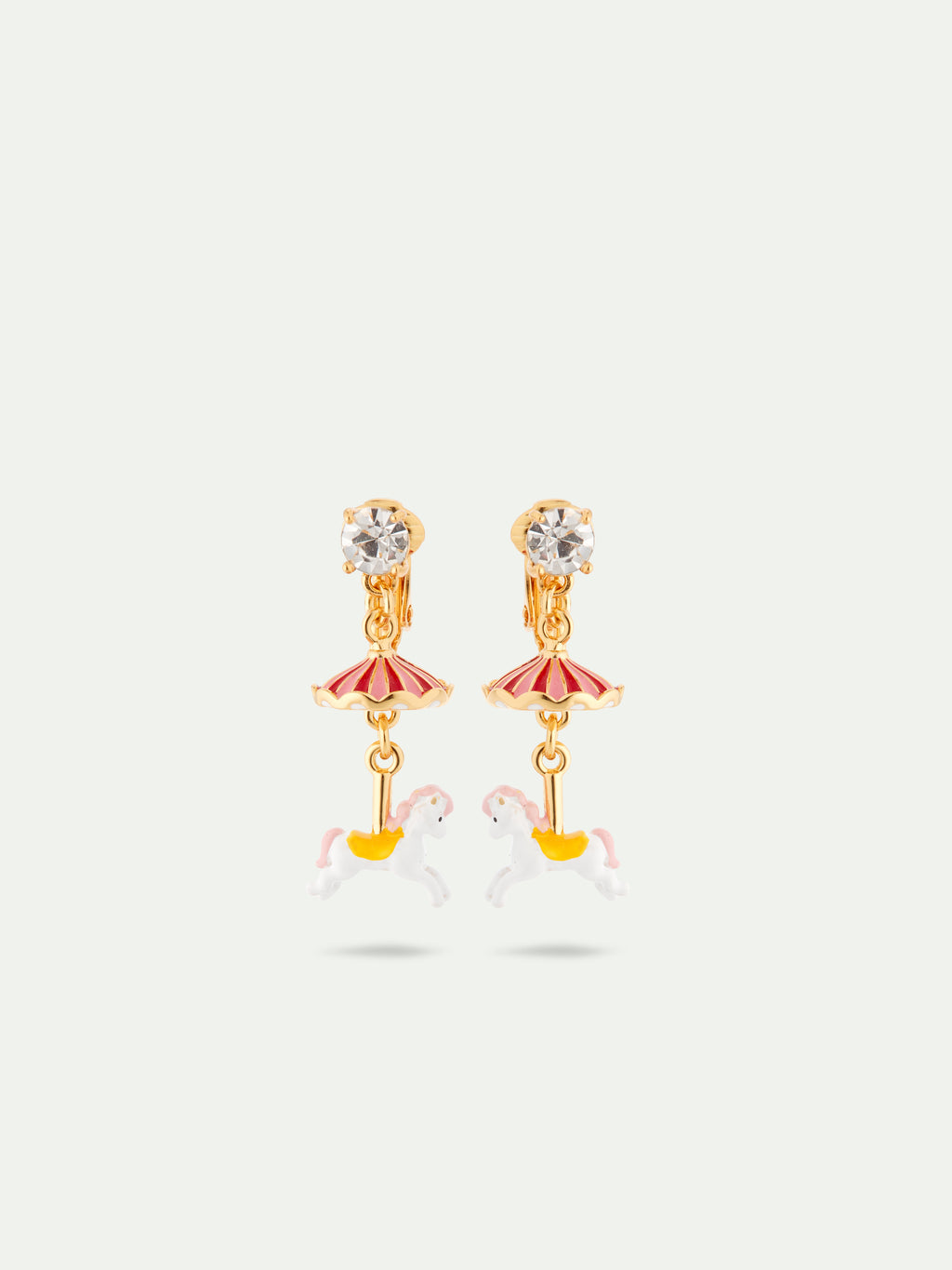 Horse clip on earrings on sale