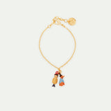 N2 Little Girl and Dachshund Charm Bracelet