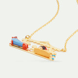 N2 Little Girl and Dachshund Statement Necklace
