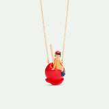 N2 Little Girl on a Candy Apple Pendant Necklace