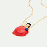 N2 Little Girl on a Candy Apple Pendant Necklace