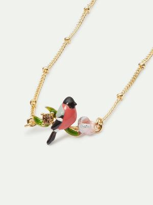 Hellebore Flower and Bird Fine Bracelet