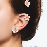White Cherry Blossom Hair Clip