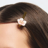 White Cherry Blossom Hair Clip