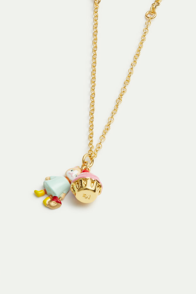 N2 Ginger Cat and Pastry Charm Bracelet