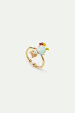 N2 Ginger Kitten and Picnic bag Adjustable Ring
