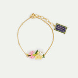 Flowers and Paris Street Sign Fine Bracelet