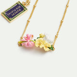 Flowers and Paris Street Sign Fine Bracelet