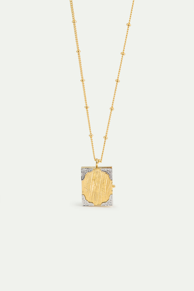 Golden Art Case Pendant Necklace