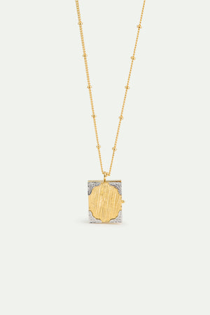 Golden Art Case Pendant Necklace