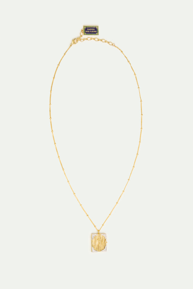 Golden Art Case Pendant Necklace