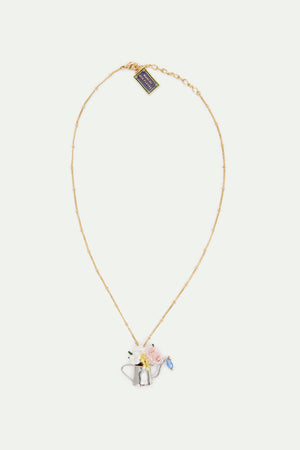 Watering Can and Flower Fine Necklace