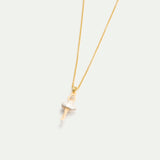 White Tutu Mini Ballerina Fine Necklace