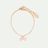 Pink Ribbon Pendant Bracelet
