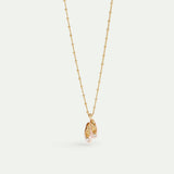 Pink Ballet Slipper Pendant Necklace