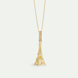 Golden Eiffel Tower Pendant - Ingenuity and Ambition