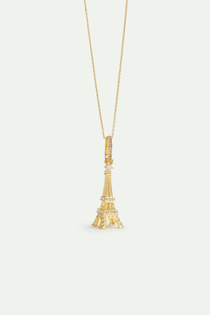 Golden Eiffel Tower Pendant - Ingenuity and Ambition