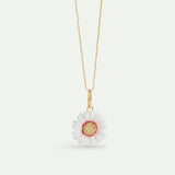 White Daisy Flower Pendant