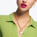 White Daisy Flower Pendant