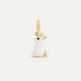 White Rabbit and Pearl Pendant - Clairvoyance and Comfort