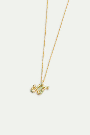 Green Snake Pendant Necklace