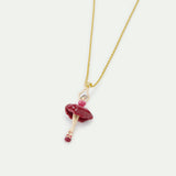Ballerina with Pink Gradient Tutu Pendant Necklace