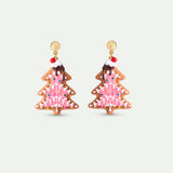 N2 Gingerbread Christmas Tree Clip-On Earrings
