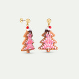 N2 Gingerbread Christmas Tree Post Earrings