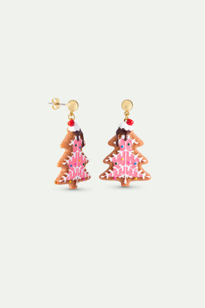 N2 Gingerbread Christmas Tree Post Earrings