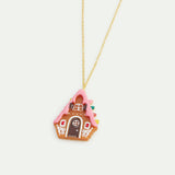 N2 Gingerbread House Pendant Necklace
