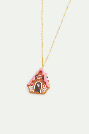 N2 Gingerbread House Pendant Necklace