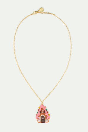 N2 Gingerbread House Pendant Necklace
