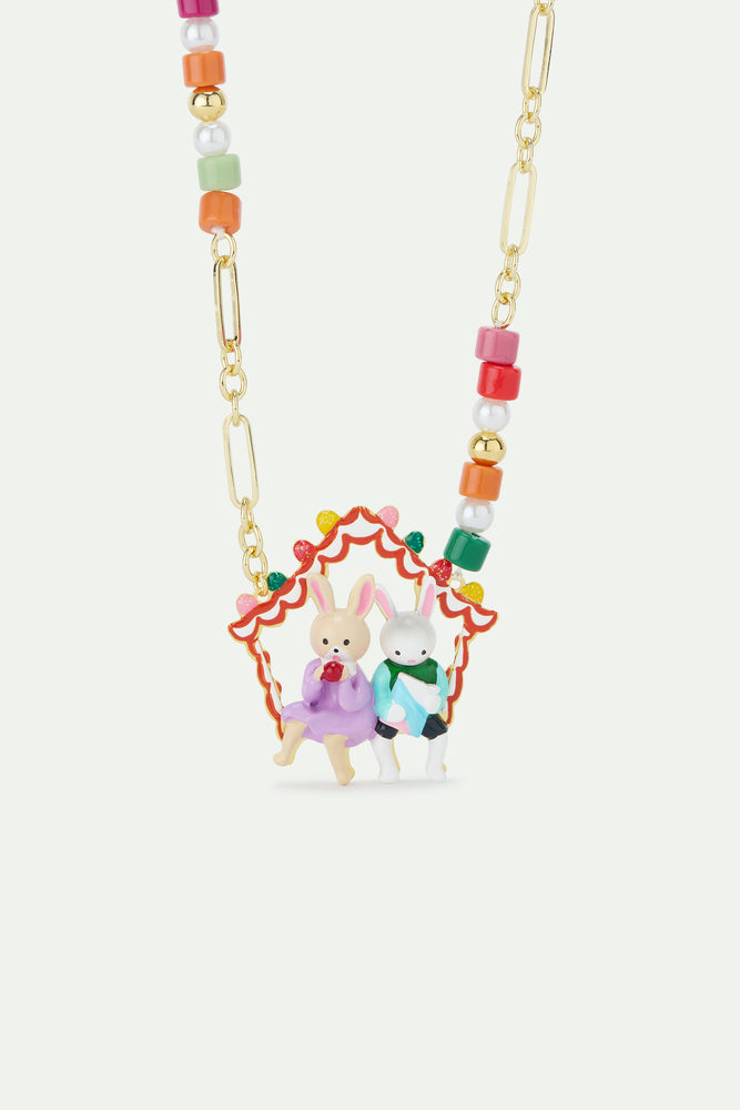 N2 Hansel and Gretel Pendant with Colorful Beads