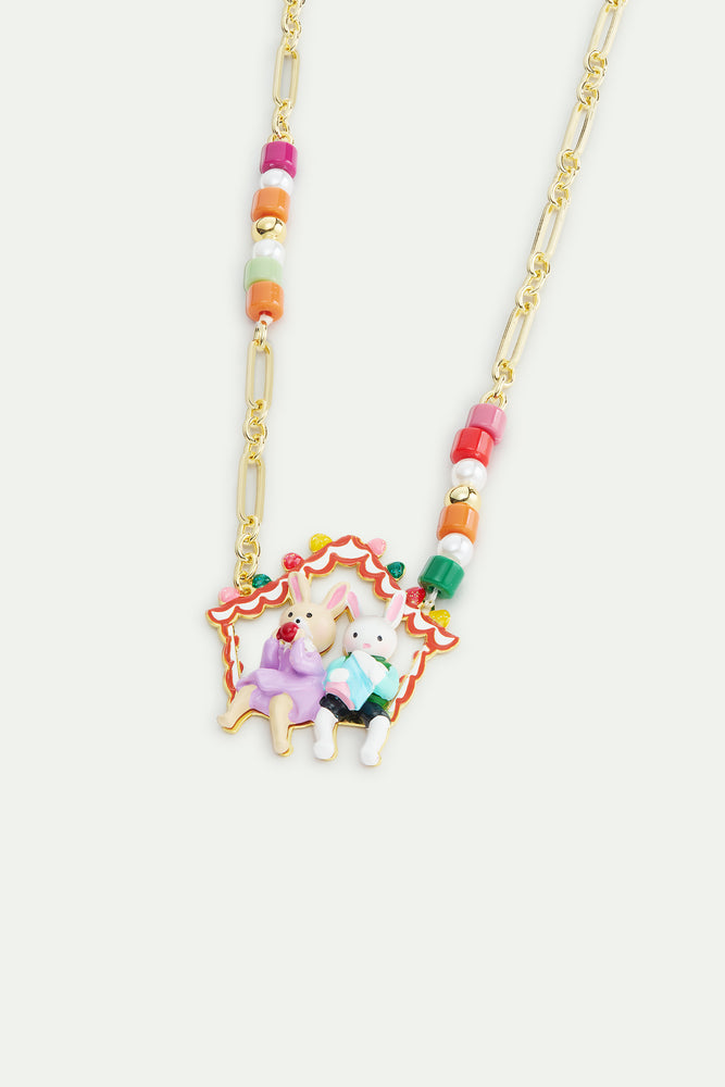 N2 Hansel and Gretel Pendant with Colorful Beads