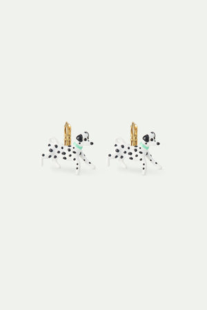 Les Néréides Loves Animals - Black and White Dalmatian Sleeper Earrings